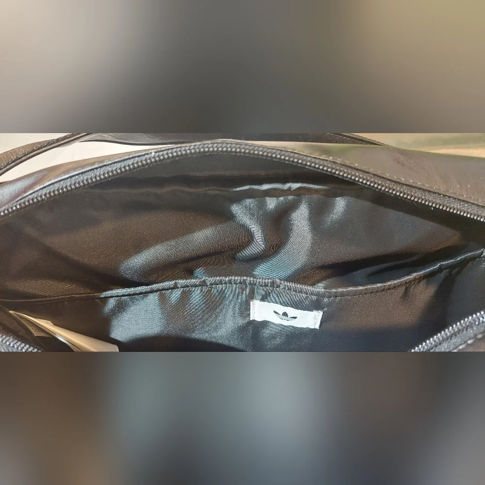 adidas Black and White Shoulder Messenger Bag - Picture 11 of 12